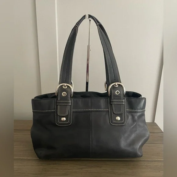 EUC, Coach Hampton, Black Leather, SoHo Shoulder Bag - Picture 3 of 10